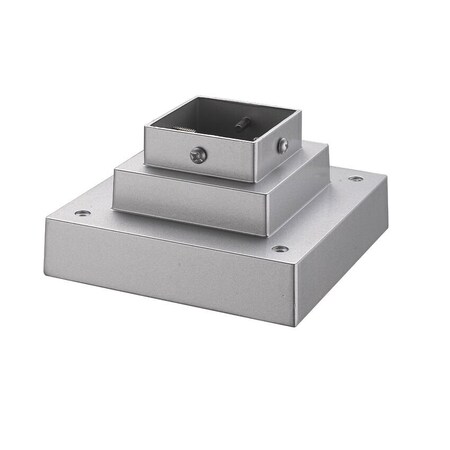 Z-Lite Pier Mounts Outdoor Pier Mount, Silver SQPM-SL